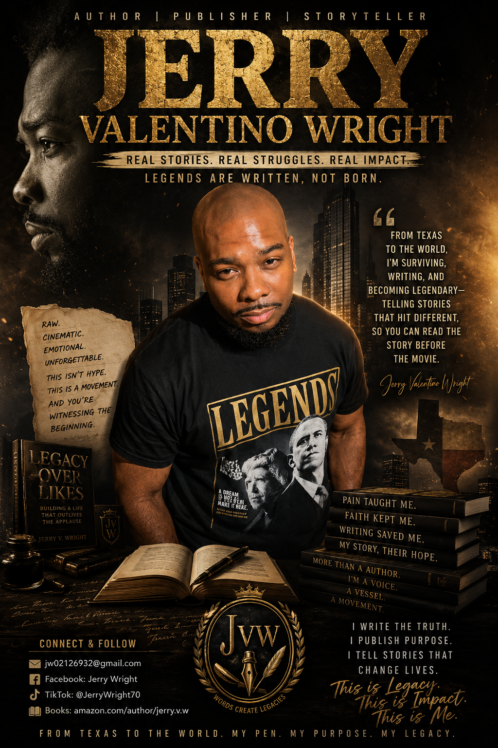 Jerry Valentino Wright - Author, Publisher, Storyteller
